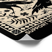 Halloween Crows Bevor Bros lustige Unterstützung f Poster (Ecke)