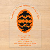 Halloween Crows Custom Acryleinladungen (Vorderseite)