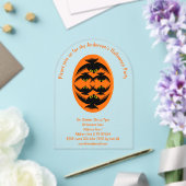 Halloween Crows Custom Acryleinladungen (Insitu (Hochzeit))