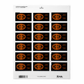 Halloween Crows Custom Address Labels Adressaufkleber (Vorne)