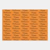 Halloween Crows Custom Gift Wrap Set Geschenkpapier Set (Vorderseite 2)