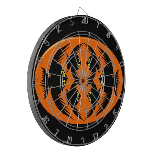 Halloween Crows Dart Board Dartscheibe (Vorderseite Links)