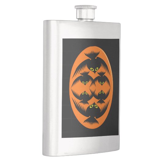 Halloween Crows Flask Flachmann (Rechts)