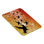 Halloween Crows fliegen durch den Spuk Schlossabla Magnet (Rechte Seite)