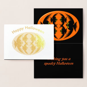 Halloween Crows Foil Card Folienkarte