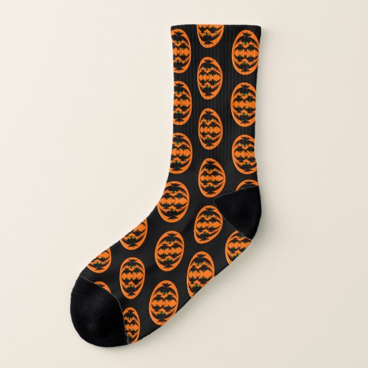 Halloween Crows Gemustert Socken (Links - Außen)