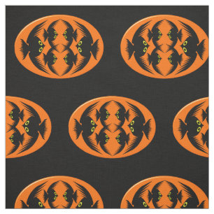 Halloween Crows gemustertes Gewebe Stoff