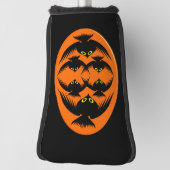 Halloween Crows Golf Putter Cover Headcover (Rotieren 90)