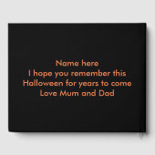 Halloween Crows Guestbook Gästebuch (Rückseite)