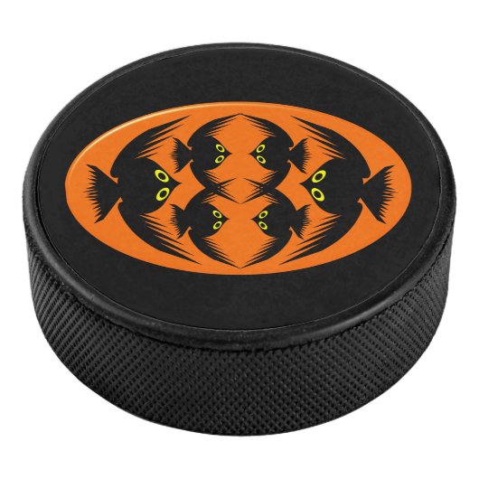 Halloween Crows Hockey Puck (3/4)