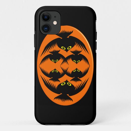 Halloween Crows iPhone Case (Rückseite)