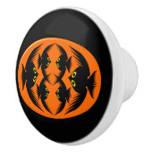 Halloween Crows Keramik Knob Keramikknauf (Rechts)