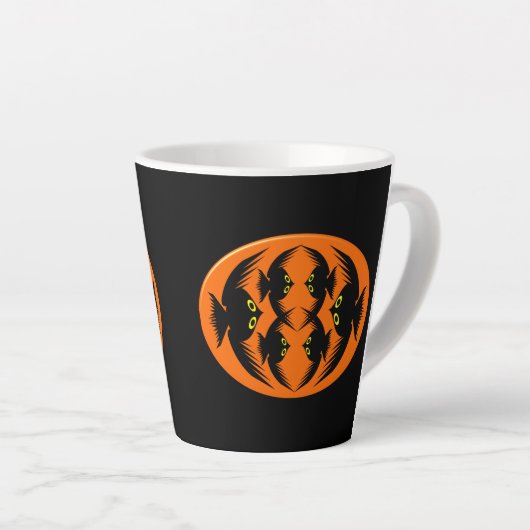 Halloween Crows Milchtasse (Rechte Ecke)