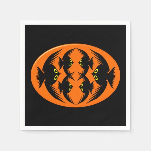 Halloween Crows Paper Napkins Serviette (Vorderseite)
