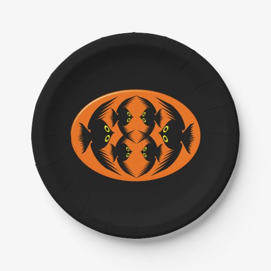 Halloween Crows Paper Party Teller (Vorderseite)