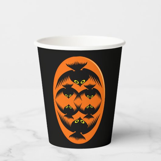 Halloween Crows Pappbecher (Vorderseite)