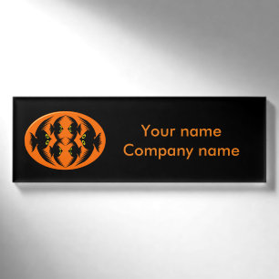 Halloween Crows Personalisiert Name Tag Namenschild