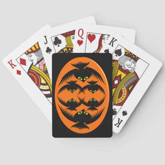 Halloween Crows Playing Cards Spielkarten (Rückseite)