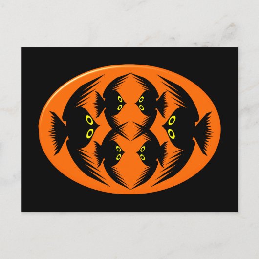 Halloween Crows Postcard Postkarte (Vorderseite)