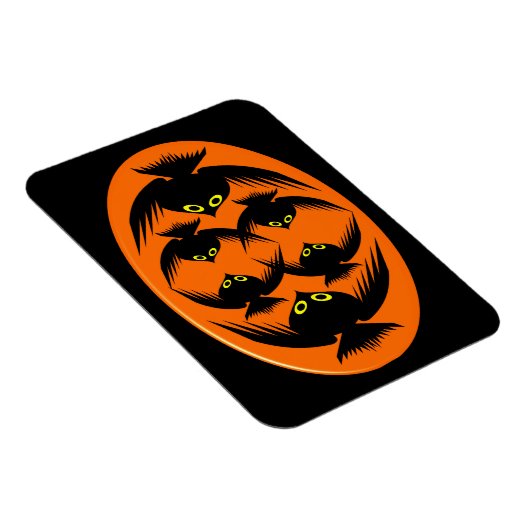Halloween Crows Premium Magnet (Rechte Seite)