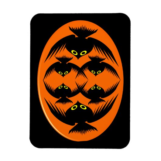 Halloween Crows Premium Magnet (Vertikal)