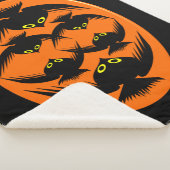 Halloween Crows Sherpa Blanket Sherpadecke (3/4)
