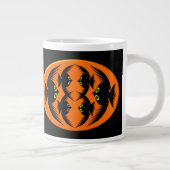 Halloween Crows-Tasse Jumbo-Tasse (Rechts)