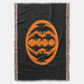 Halloween Crows Throw Blanket Decke (Vorderseite Vertikal)