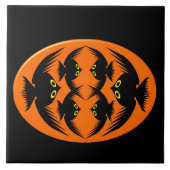 Halloween Crows Tile Fliese (Vorderseite)