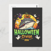 Halloween Cruise 2024 Weloky Cruising Familienreis Postkarte (Vorne/Hinten)