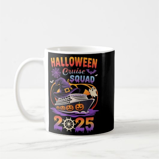 Halloween Cruise Squad 2025 Matching Cruising Crew Kaffeetasse (Links)