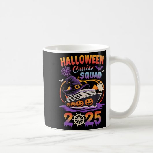 Halloween Cruise Squad 2025 Matching Cruising Crew Kaffeetasse (Rechts)