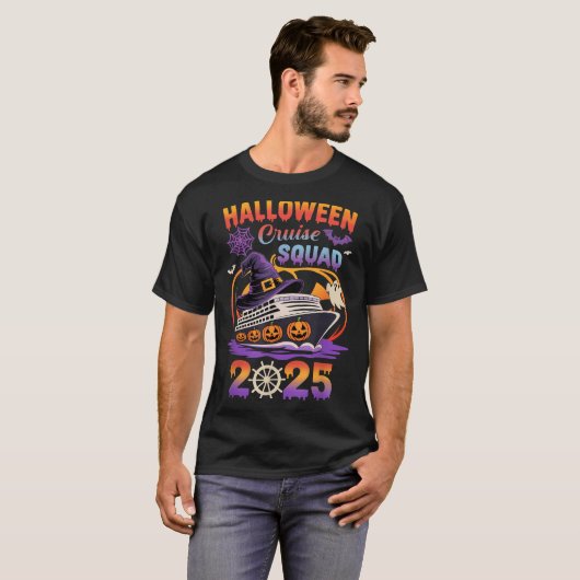 Halloween Cruise Squad 2025 Matching Cruising Crew T-Shirt (Vorne ganz)