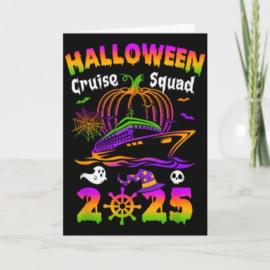Halloween Cruise Squad 2025 Pumpkin Soky Season Fa Karte (Vorderseite)