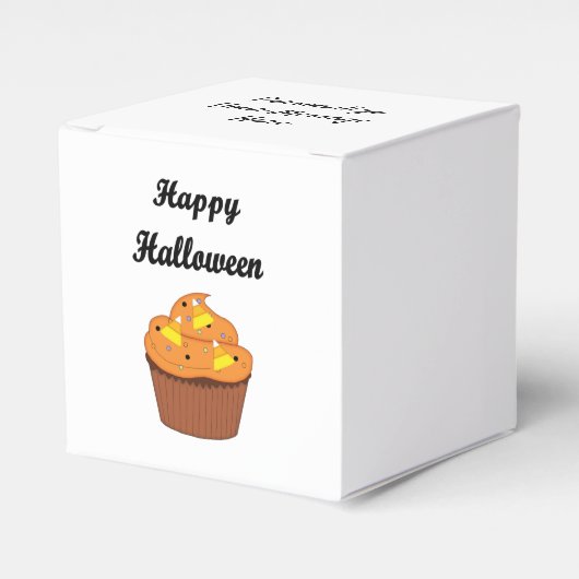 Halloween Cupcake Geschenkschachtel (Vorderseite)
