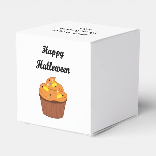 Halloween Cupcake Geschenkschachtel (Rückseite)