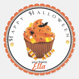 Halloween Cupcake Goodie-Tasche Gefallen Aufkleber