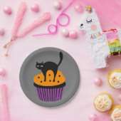 Halloween Cupcake Pappteller (Party)