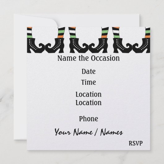 Halloween-Cupcake-Party Einladung durch SRF (Rückseite)