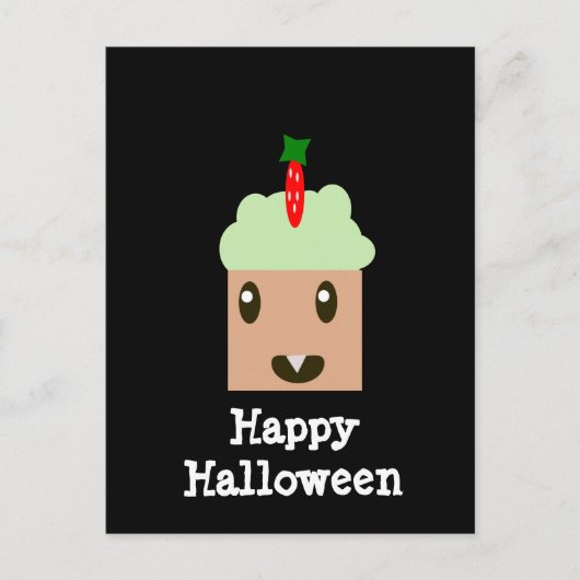Halloween Cupcake Postkarte (Vorderseite)