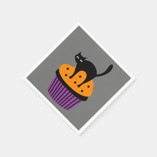 Halloween Cupcake Serviette (Ecke)