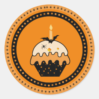 Halloween Cupcake Stickers