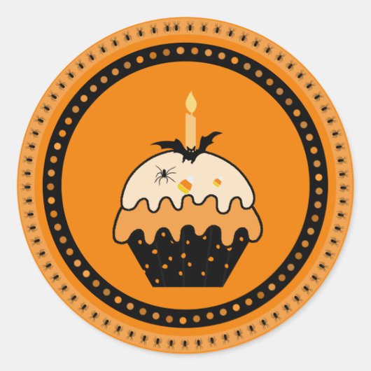 Halloween Cupcake Stickers (Vorderseite)