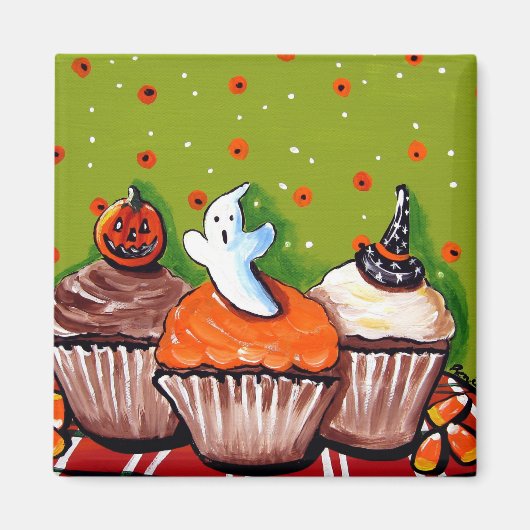 Halloween Cupcakes Magnet (Vorne)