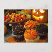Halloween Cupcakes Postkarte (Vorderseite)