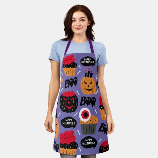 Halloween Cupcakes Schürze kaufen, Halloween Bäcke (Getragen)