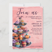 Halloween Cupcakes Trendy Halloween-Party Einladung (Vorderseite)