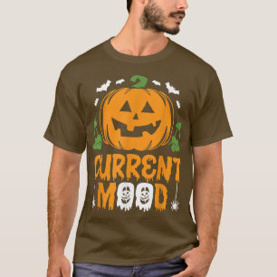 Halloween Current Mood Pumpkin lustiges Kostüm T-Shirt