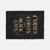 Halloween Curses Fleecedecke (Vorderseite (Horizontal))