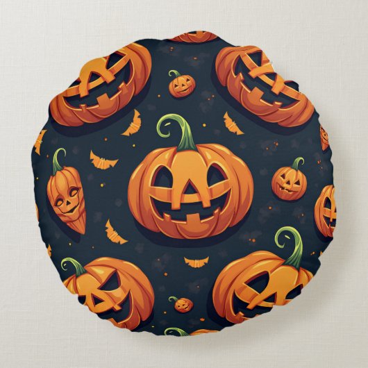 Halloween Cushion Rundes Kissen (Rückseite)